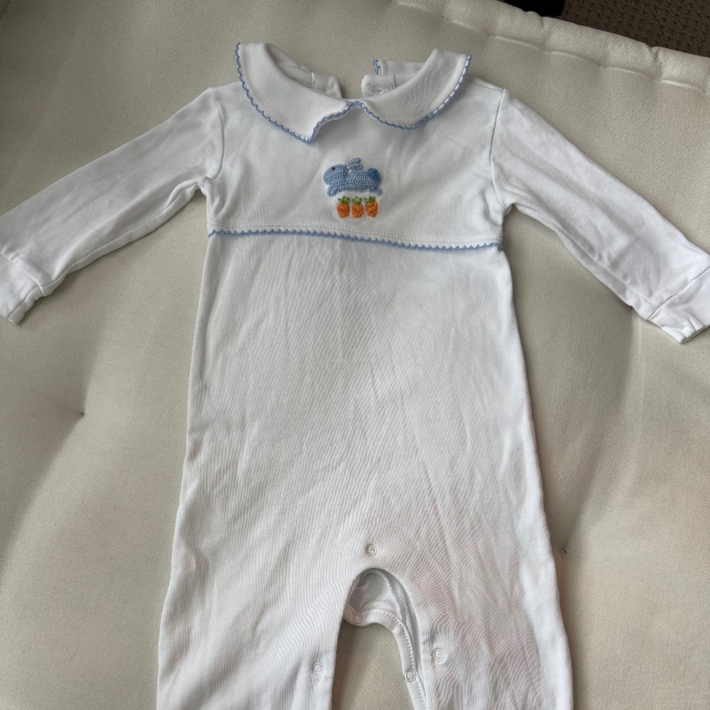 Little English Crochet Playsuit 9M